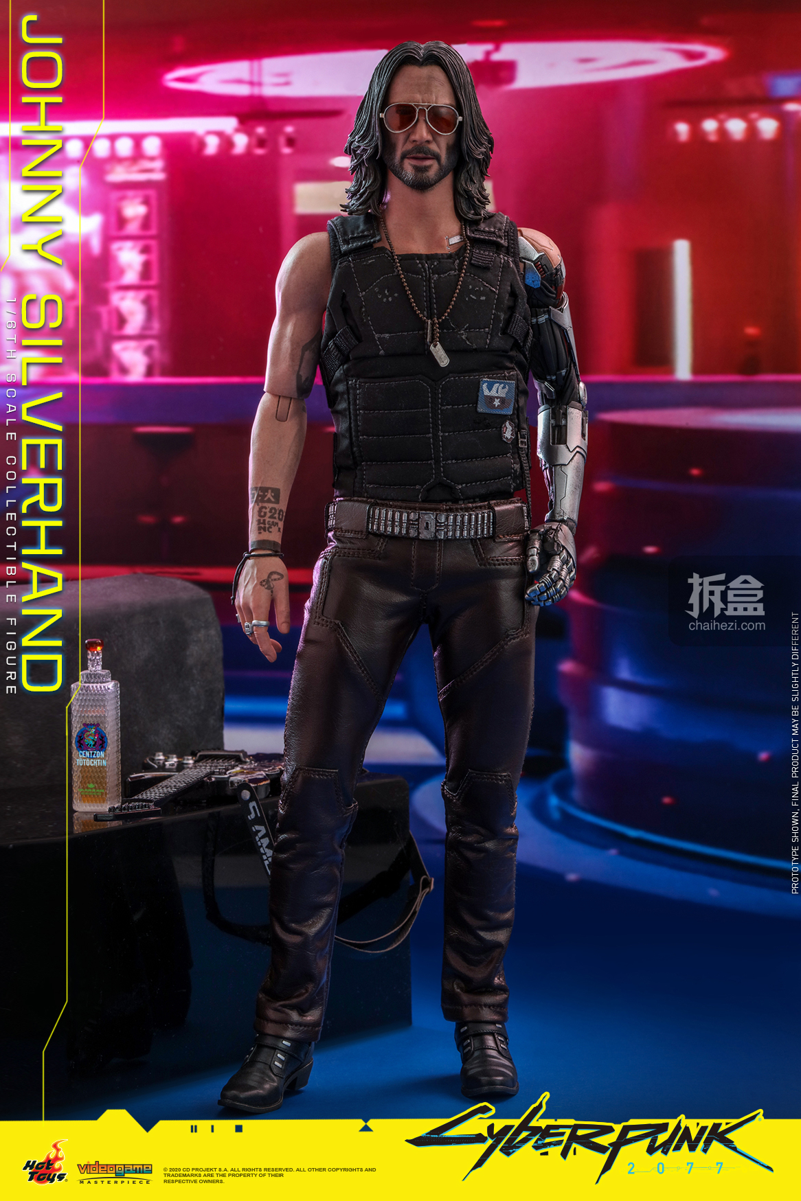 hot toys – cyberpunk 2077 – johnny silverhand collectible