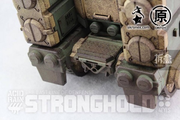 Ori Toy酸雨战争系列：要塞-陆战队版（Stronghold - Marine Version）战车状态，战车可拖挂