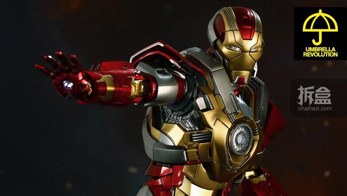 橙默是柑实拍hottoys钢铁侠mk17–破心者heartbreaker