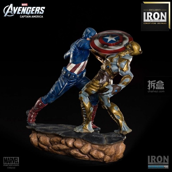 ironstudio-Avengers Captain America Battle-Diorama-005