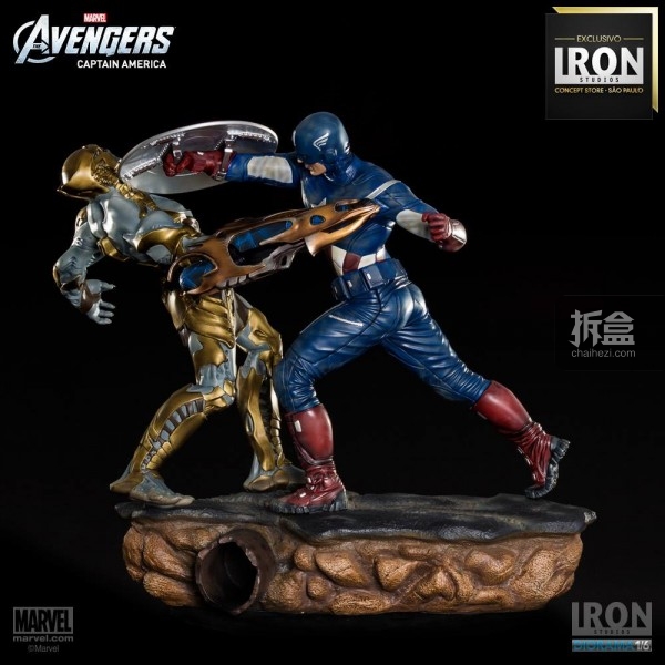 ironstudio-Avengers Captain America Battle-Diorama-008