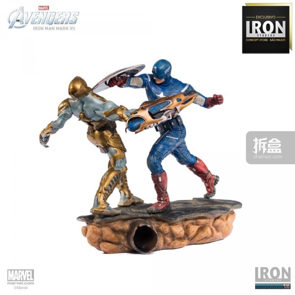ironstudio-Avengers Captain America Battle-Diorama-009