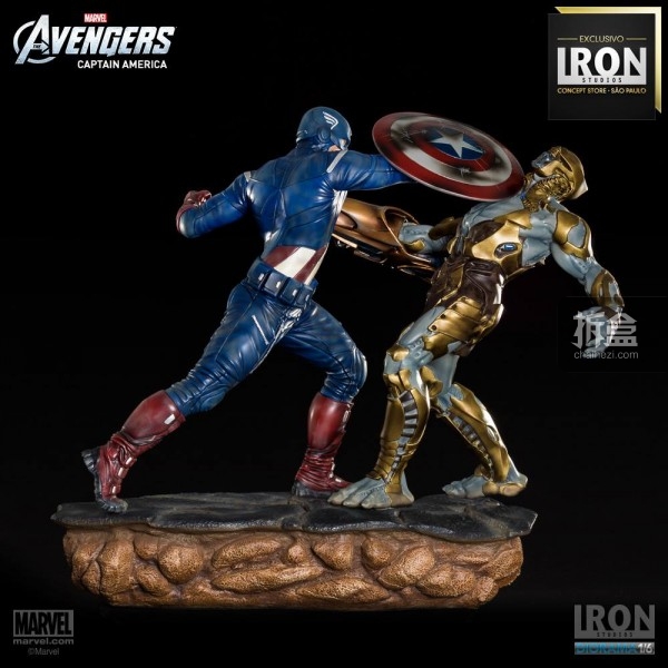 ironstudio-Avengers Captain America Battle-Diorama-016