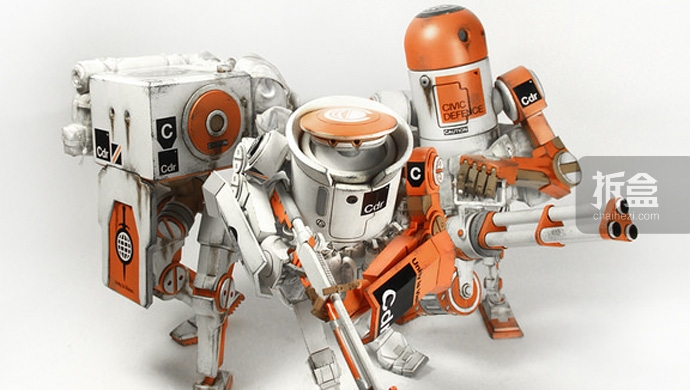 ThreeA　CIVIC DEFENCE　フィギュア WWR JAPAN DEFENCE FORCE SET