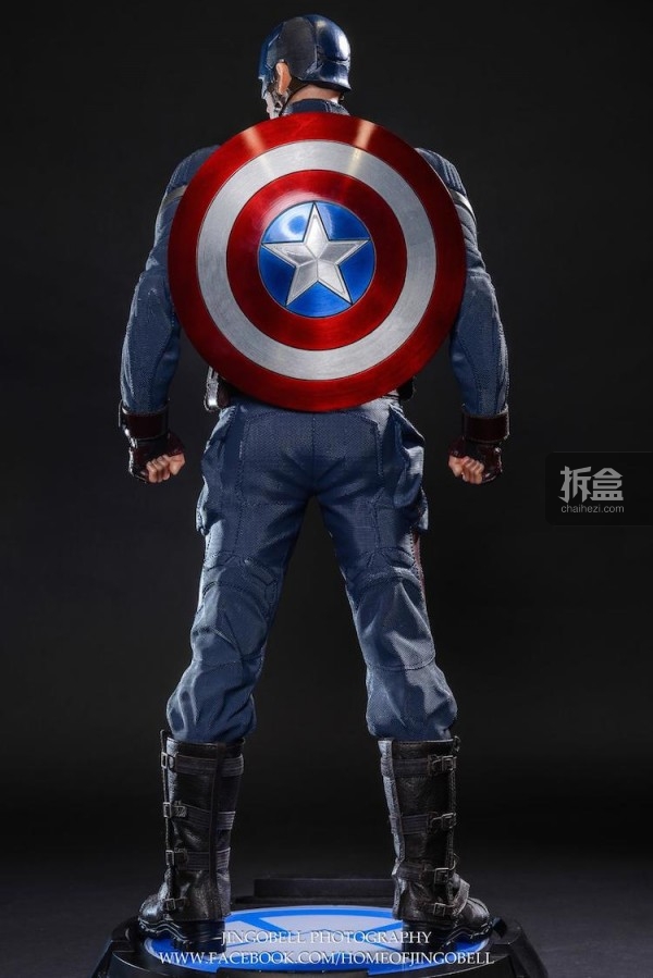 King Arts Captain America Power Charger Statue-Jingobell-005