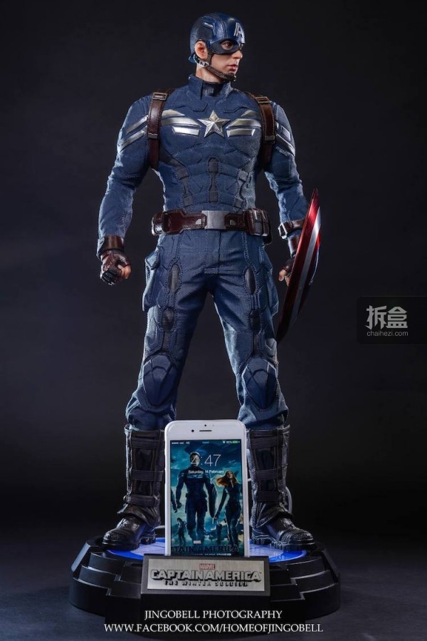 King Arts Captain America Power Charger Statue-Jingobell-006