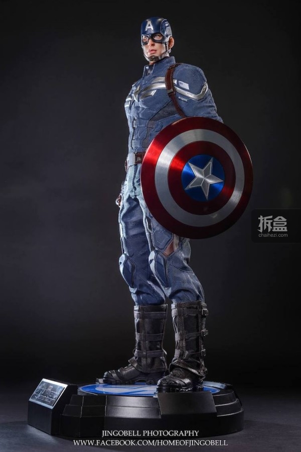 King Arts Captain America Power Charger Statue-Jingobell-013