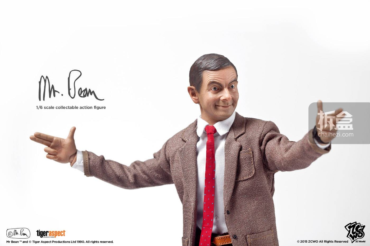 ZCWO推出1:6憨豆先生/Mr Bean：普通版-单素体双头雕&豪华版-双素体三头 