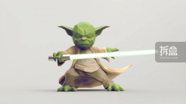 Low Poly 星球大战 尤达大师（Master Yoda）