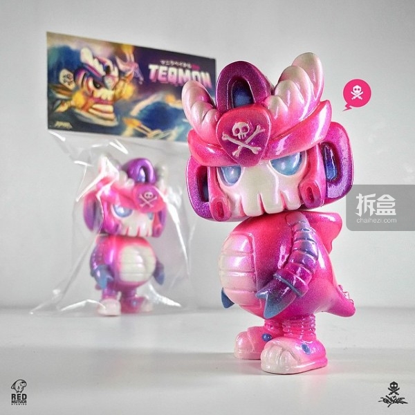 Clutter Exclusive Pink Kaiju TEQMON 4.5寸