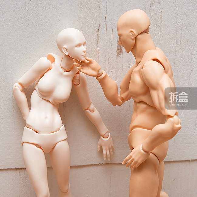 Max Fatory Figma Archetype Next 男女新素体灰色 肌肤色 拆盒