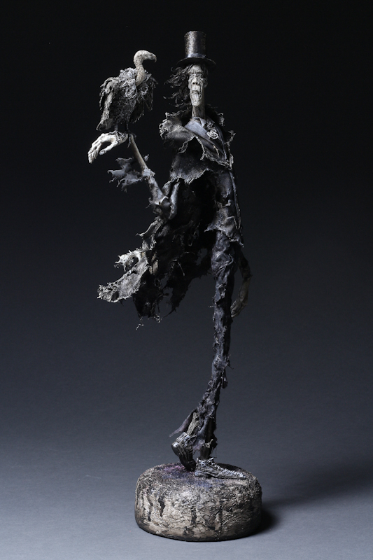 Vultures ©2014 Dug Stanat, mixed media and acrylic, 46 x 19 x 13 cm
