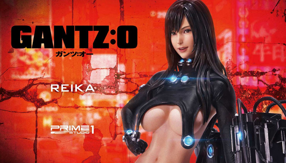 Prime 1 Studio《GANTZ:O/杀戮都市O》下平玲花1:4雕像黑色版- 拆盒