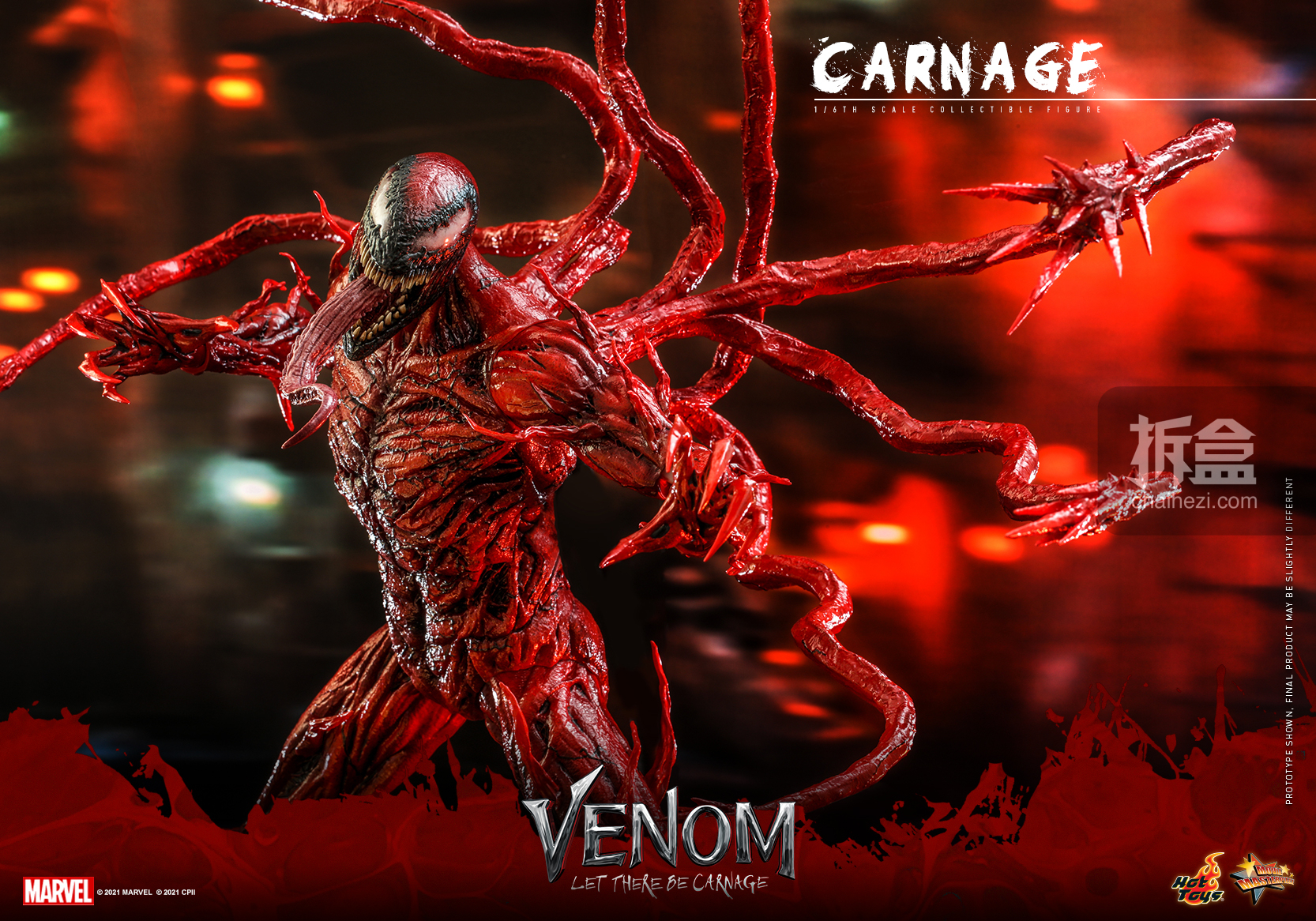 HOTTOYS 毒液2 CARNAGE 屠杀MMS620 MMS619 1/6可动人偶- 拆盒