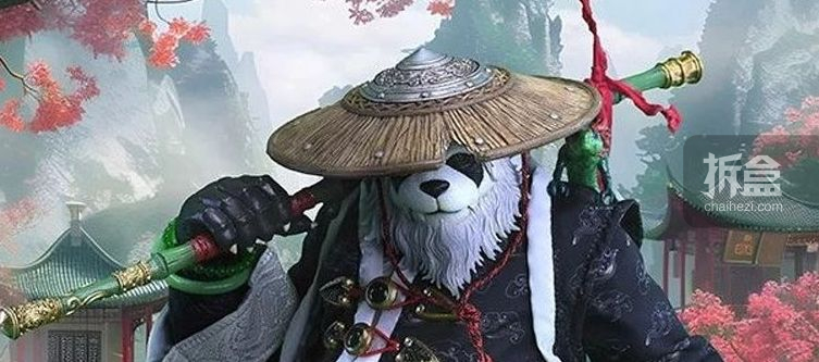 MEMORY TOYS 熊猫人云游者吴青烈魔兽世界可动人偶- 拆盒