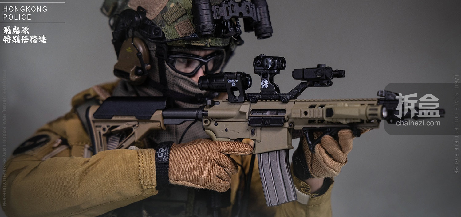 DAMTOYS HK SDU香港警察特别任务连飞虎队1/6可动人偶- 拆盒