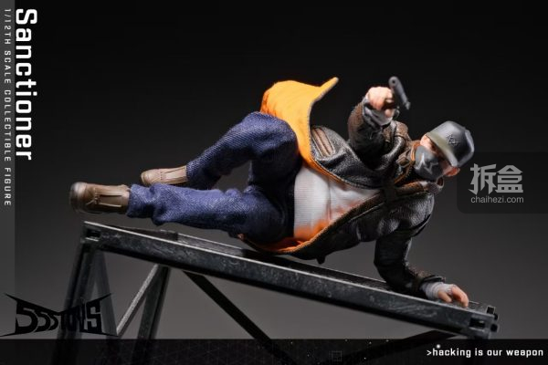 555toys 看门狗艾登皮尔斯1/12可动人偶- 拆盒